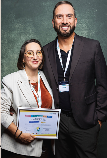MÉLANIE DIAS REÇOIT LE 1ER PRIX
DU CONCOURS RÉGIONAL DE
L’ENTREPRENEURIAT FÉMININ